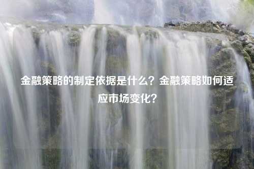 金融策略的制定依据是什么？金融策略如何适应市场变化？